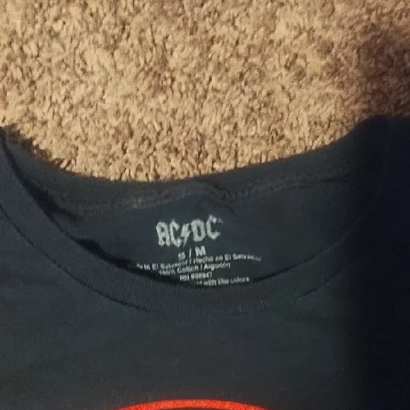 #3110 AC/DC High Voltage Kids Tee - Black and Tan Kancans 5x26 - Picture 2 of 8